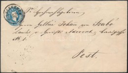 1861 15 Kr Díjjegyes Boríték / PS-cover 'G.BECSKEREK' - Pest - Other & Unclassified