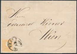 1861 Narancssárga 2kr Levélen / 2kr Orange On Cover  'PESTH' - 'WIEN' - Other & Unclassified