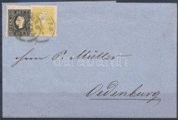 1860 2kr + 3kr Levélen / On Cover 'PRESSBURG' - 'OEDENBURG' - Other & Unclassified