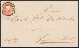 1859 5kr I. Levélen / On Cover 'MÜHLENBACH' - 'HERMANNSTADT / Abends' - Other & Unclassified