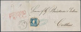 1859 15kr II. Levélen / On Cover 'AGRAM' - Cottbus - Other & Unclassified