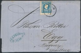 1859 15kr I Levélen / On Cover 'ARAD' - 'WIEN' - 'SALZBURG' - 'Bregenz' - 'EGG' - Other & Unclassified