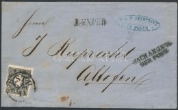 1859 3kr II Helyi Levélen / On Local Cover 'PESTH' + '1. EXPED' + 'NACH ABGANG DER POST' - 'OFEN' - Altofen - Other & Unclassified