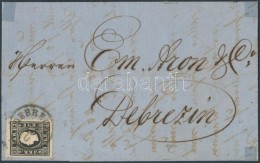 1859 3kr II. Típus Helyi Levélen / Mi 11 Type II. On Local Cover 'DEBRECZIN' - Other & Unclassified