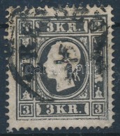 O 1858 3kr I. Fekete / Black 'PRESSBURG' - Other & Unclassified