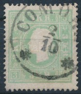 O 1858 3kr Zöld / Green 'COMO(RN)' - Other & Unclassified
