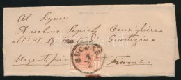 1855 3kr Levélen / On Cover 'BUCCARI' - 'FIUME 1855' - Other & Unclassified