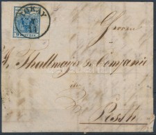 1853 Tokaji FogazatátütésÅ±, 7 Mm ívszéles! 9kr Bélyeg Hiányos... - Other & Unclassified