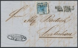 1851 9kr HP Levélen / On Cover 'PESTH' + 'NACHABGANG DER POST' - 'LÅCSE' - Other & Unclassified