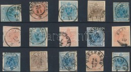 O 1850 15 Db Bélyeg Olvasható, Szép Bélyegzésekkel / 15 Stamps With Nice... - Other & Unclassified