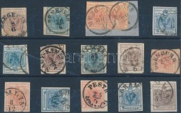 O 1850 15 Db Bélyeg Olvasható, Szép Bélyegzésekkel / 15 Stamps With Nice... - Other & Unclassified