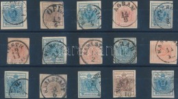 O 1850 15 Db Bélyeg Olvasható, Szép Bélyegzésekkel / 15 Stamps With Nice... - Other & Unclassified