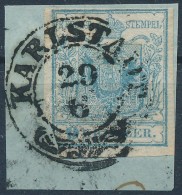 1850 9kr HP. Type I. !; ívszéli / Margin; Vízjel / Watermark; Felhasználás... - Other & Unclassified