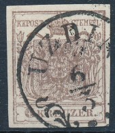 O 1850 6kr MP. Type III.; 'UZDIN' (Gudlin 350p) - Other & Unclassified