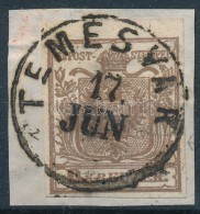 1850 6kr HP. Type I.; ívszéli Kis Papírránccal / Margin, Small Paper Crease;... - Other & Unclassified