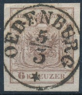 O 1850 6kr HP. Type III.; 'OEDENBURG' - Other & Unclassified