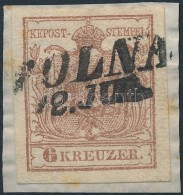 1850 6kr HP. Type III.; Lemezhiba: Fehér Foltok A Sas Faroktollainál / Plate Flaw; Certificate: BABOR... - Other & Unclassified