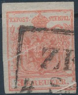 O 1850 3kr HP III, Papírráncok, Selyempapír: 0,065 Mm / Paper Creases, Silk Paper. Signed:... - Other & Unclassified