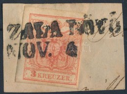 1850 3kr MP IIIb. Certificate: Babor 'ZALA LÖVÅ' (Gudlin: 700 P) - Other & Unclassified