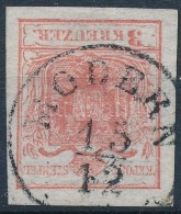 O 1850 3kr HP. Type I.; Lenn üreges Nyomat, 'MODERN' (Gudlin 150p) - Other & Unclassified