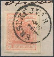 1850 3kr MP. Type III. 'ÉRSEKÚJVÁR' - Other & Unclassified