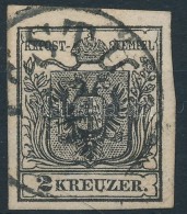 O 1850 2kr Fekete / Black MP '(PE)STH' Certificate, Signed: Uwe Steiner - Other & Unclassified