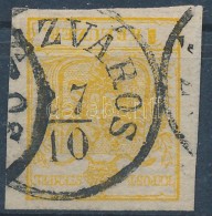 O 1850 1kr Kadmium Sárga / Cadmium Yellow HP '(SZÁ)SZVÁROS' - Other & Unclassified