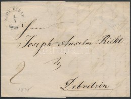 1848 Portós Levél / Unpaid Cover ,,NAGY VÁRAD' - Debretzin - Other & Unclassified