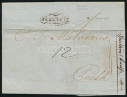 1842 Portós Levél / Unpaid Cover 'WERSCHETZ' - Pesth - Other & Unclassified