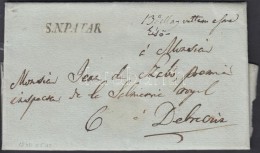 1840 Portós Levél / Cover With Postage Due 'S.N.PATAK' - Debreczin - Other & Unclassified