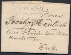 1838 Portós Levél  / Unpaid Cover 'v. Szabadszálás' - Pesth - Other & Unclassified