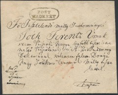 1836 Portós Levél / Unpaid Cover 'POST / WADKERT' - Pápa - Other & Unclassified