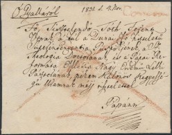 1831 Franco Levél Ó Gyalla - Pápa - Other & Unclassified
