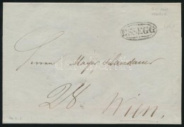 ~1830 Portós Levél / Unpaid Cover 'ESSEGG' - 'WIEN' - Other & Unclassified