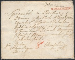 ~1814 Portós Levél / Unpaid Cover Piros/red 'v.DEBRECZIN.' - Mocsolád - Other & Unclassified