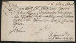 1776 Portós Levél / Unpaid Cover 'Pest' - Autres & Non Classés