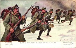 ** T1/T2 K.u.K. Infanterie-Regiment Kaiser Wilhelm Nr. 34 / K.u.K. Soldiers, Battle Scene S: Hans Larwin - Non Classificati