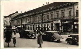 T2 Újvidék, Novi Sad; Erzsébet Szálloda, üzletek / Hotel, Shops, Automobiles - Non Classificati