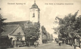 ** T1 Apostag, Utcarészlet Az Evangélikus Templommal; Bencze Sándor Kiadása - Unclassified