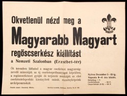 Cca 1930 Magyarabb Magyart RegÅ‘scserkész Kiállítás A Nemzeti Szalonban Plakát.... - Scouting