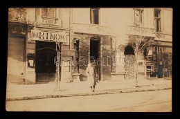 Cca 1914-1918 K. U. K. Kino, Mozi Katonák Számára Belgrádban, Fotólap,... - Other & Unclassified