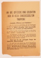 1945 A Szovjet Vörös Hadsereg Felhívása A Budán Körbezárt... - Other & Unclassified