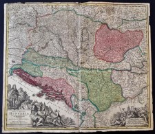 Cca 1700 Nova Et Accurata Hungariae Cum Adiacentibus Regnis Et Principatibus Tabula Aeri Incisa Et Venum Exposita A... - Other & Unclassified