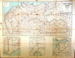 Cca 1916 Közép Európa Háború Térképe / War Map Of Central-Europe... - Altri & Non Classificati