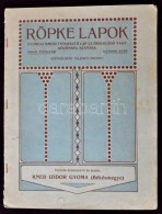 1908 Röpke Lapok, Kner Izidor Gyoma, Reklám Katalógus Szecessziós ... - Unclassified