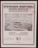 Cca 1910-1930 'Otto Velleuer/Velbert Eisen- Und Metallgiesserei, Bronzewaren U. Schlossfabrik' Zár, Lakat... - Unclassified