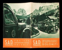 1938 S.A.D. Dolomiti Képes Utazási Prospektus, Sok Illusztrációval / S.A.D. Dolomiti... - Unclassified