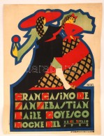 John Zabalo Ballarin (Txiki) (1892-1948): Gran Casino De San Sebastian 1928. NagyméretÅ± Plakát. Az... - Other & Unclassified