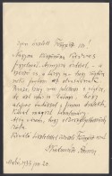 1933 Kecskeméti Ármin Makói Rabbi Saját Kézzel írt Levele - Altri & Non Classificati