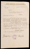 1942 A GyÅ‘ri Izraelita Hitközség Levele Munkácsi ErnÅ‘ (1896-1950) ügyvéd, Jogi... - Sonstige & Ohne Zuordnung